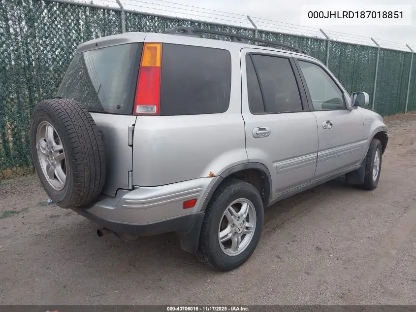 000JHLRD187018851 2001 Honda Cr-V