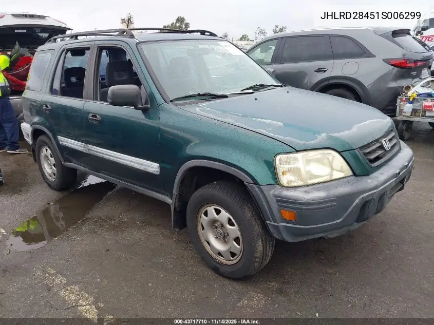 JHLRD28451S006299 2001 Honda Cr-V Lx