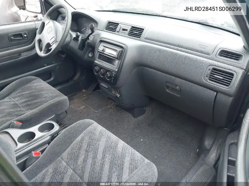 JHLRD28451S006299 2001 Honda Cr-V Lx