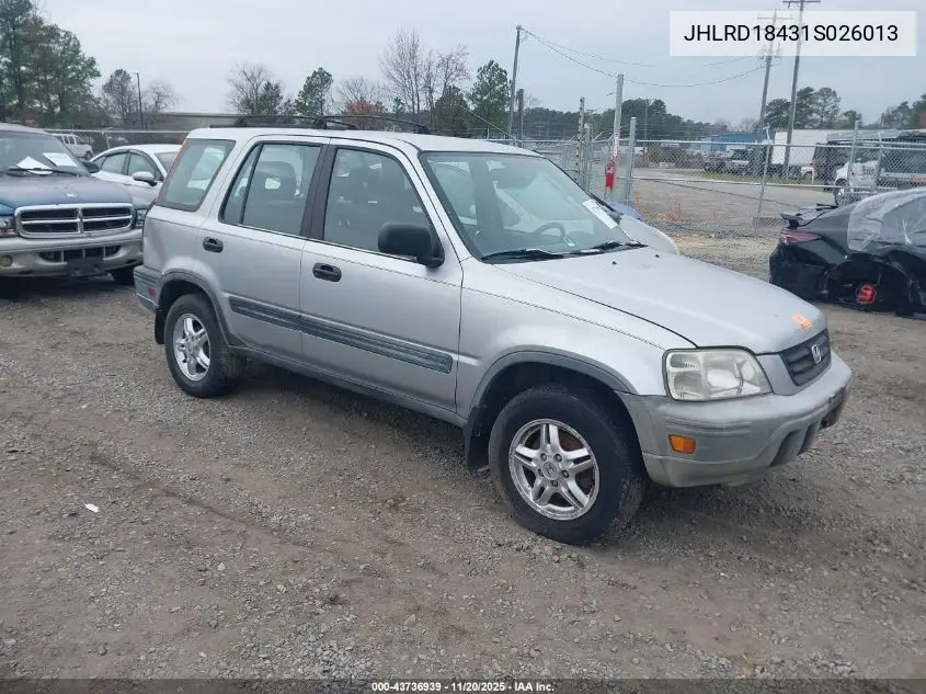 JHLRD18431S026013 2001 Honda Cr-V Lx