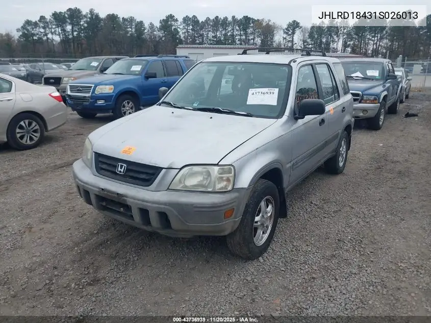 JHLRD18431S026013 2001 Honda Cr-V Lx