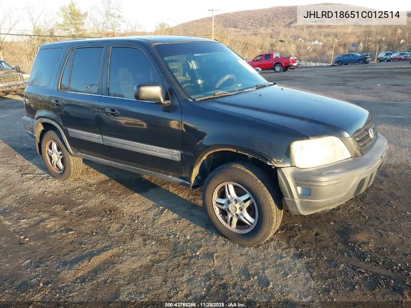 JHLRD18651C012514 2001 Honda Cr-V Ex