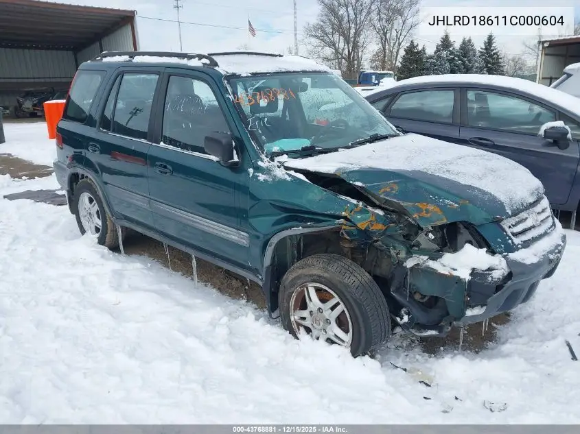 JHLRD18611C000604 2001 Honda Cr-V Ex