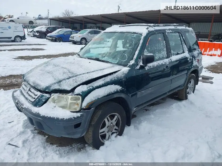 JHLRD18611C000604 2001 Honda Cr-V Ex