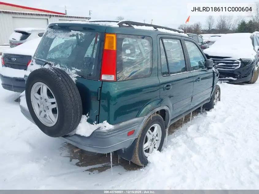 JHLRD18611C000604 2001 Honda Cr-V Ex