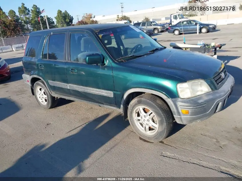JHLRD18651S027178 2001 Honda Cr-V Ex