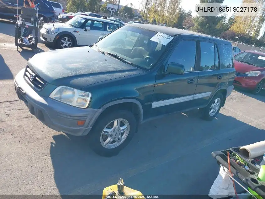 JHLRD18651S027178 2001 Honda Cr-V Ex