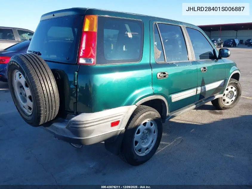 JHLRD28401S006887 2001 Honda Cr-V Lx
