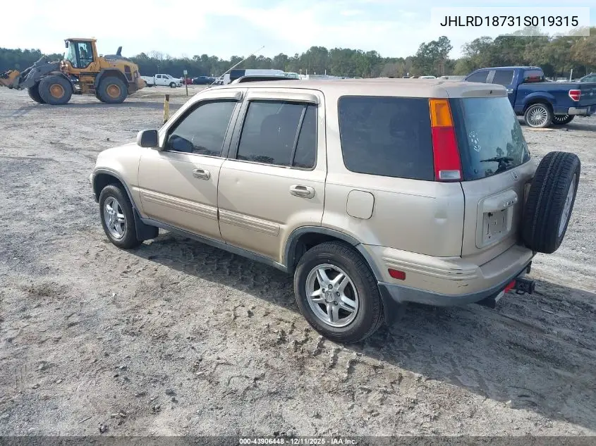 JHLRD18731S019315 2001 Honda Cr-V Special Edition
