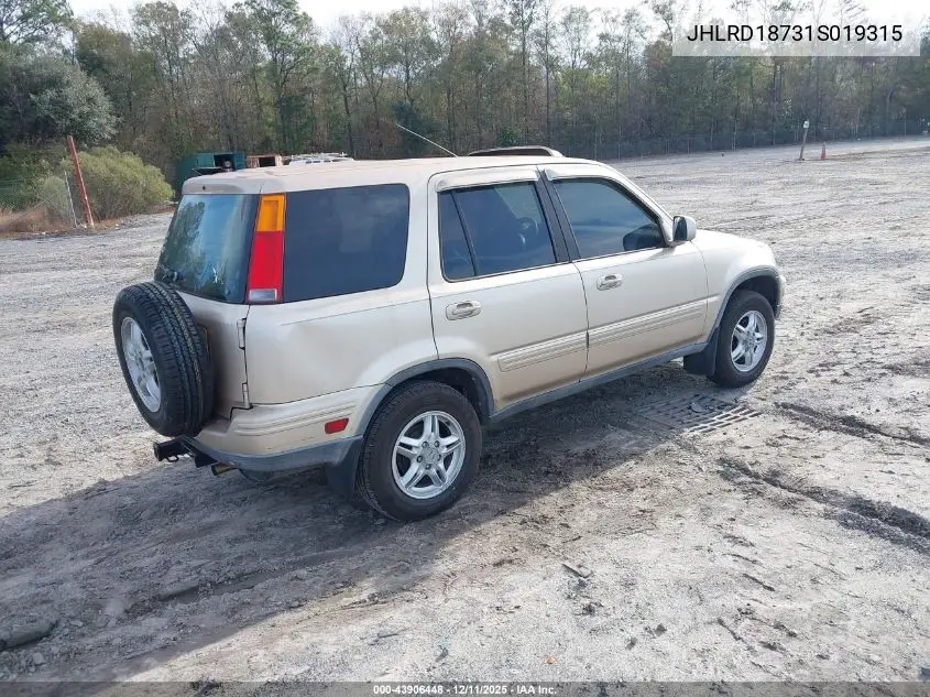 JHLRD18731S019315 2001 Honda Cr-V Special Edition