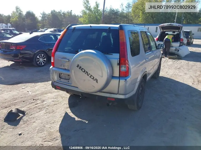 JHLRD78992C802929 2002 Honda Cr-V Ex