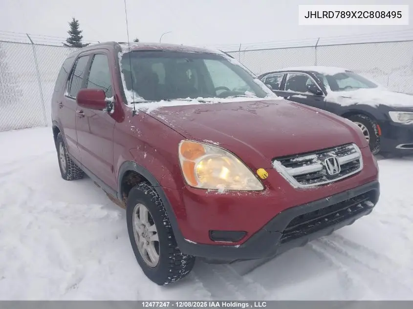 JHLRD789X2C808495 2002 Honda Cr-V Ex