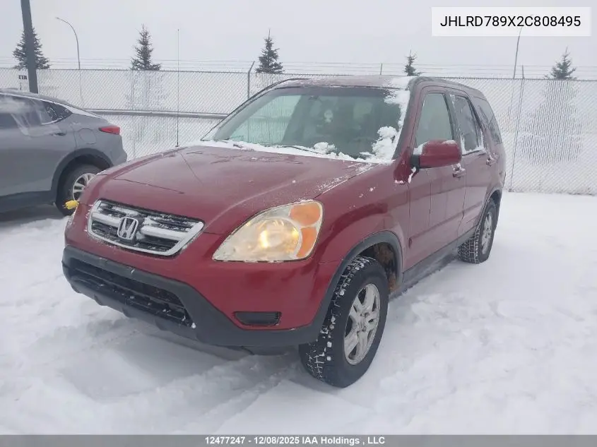 JHLRD789X2C808495 2002 Honda Cr-V Ex