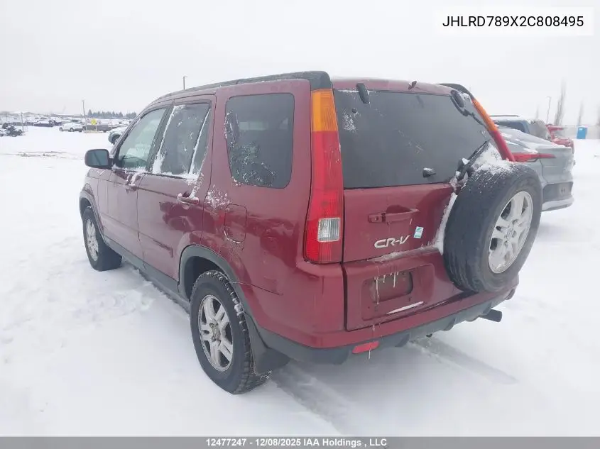 JHLRD789X2C808495 2002 Honda Cr-V Ex