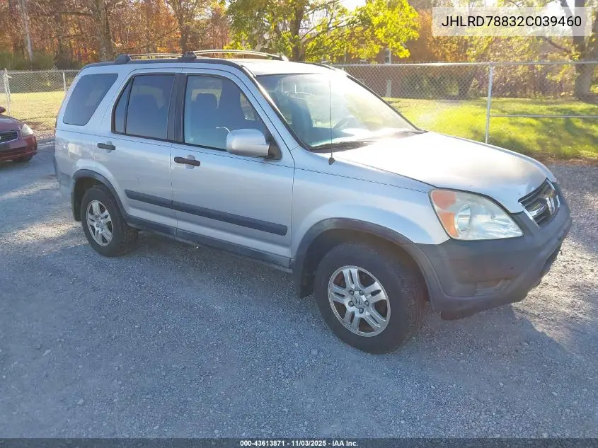JHLRD78832C039460 2002 Honda Cr-V Ex
