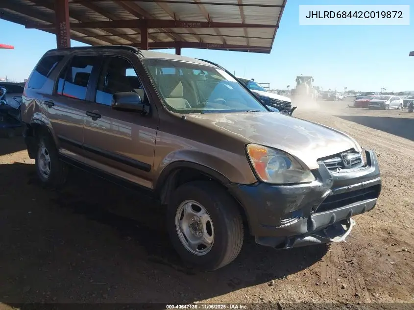 JHLRD68442C019872 2002 Honda Cr-V Lx