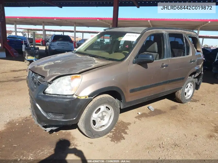 JHLRD68442C019872 2002 Honda Cr-V Lx