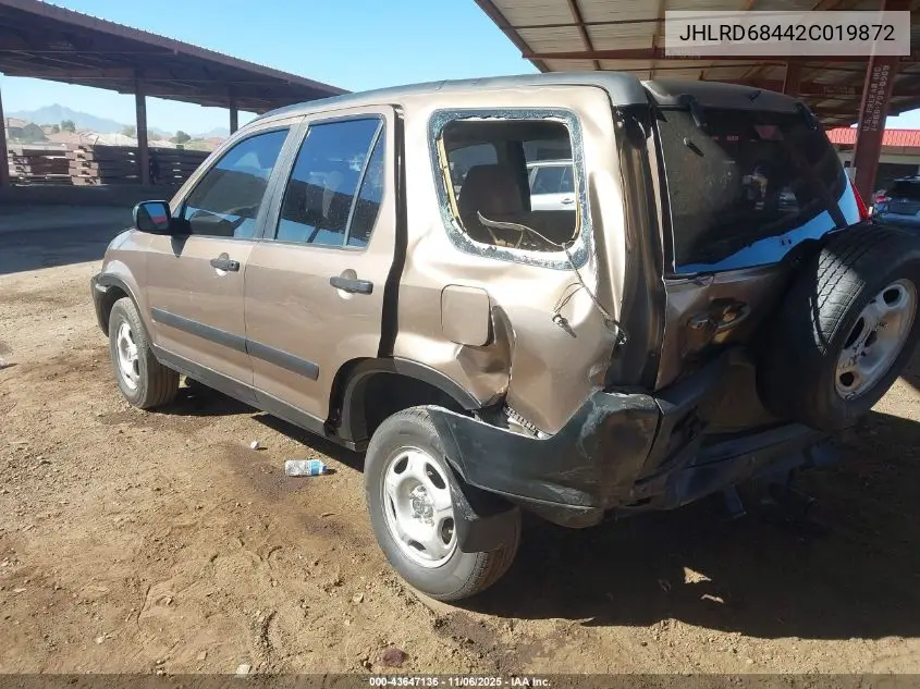 JHLRD68442C019872 2002 Honda Cr-V Lx