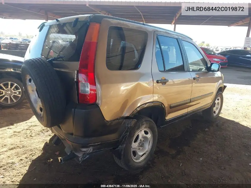 JHLRD68442C019872 2002 Honda Cr-V Lx