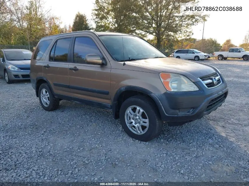 JHLRD78862C038688 2002 Honda Cr-V Ex