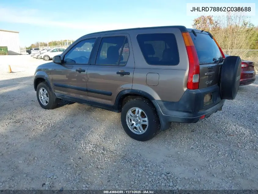 JHLRD78862C038688 2002 Honda Cr-V Ex