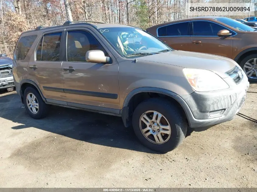SHSRD78862U009894 2002 Honda Cr-V Ex
