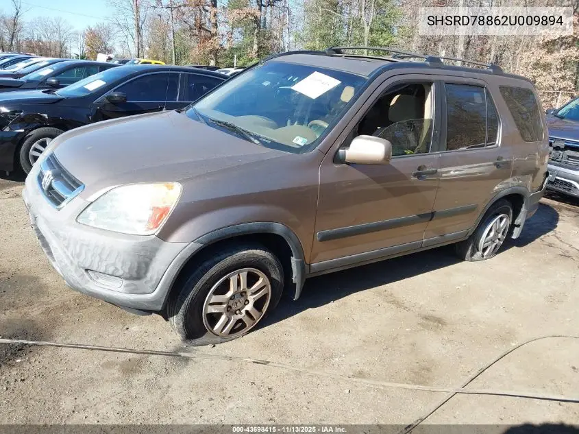SHSRD78862U009894 2002 Honda Cr-V Ex