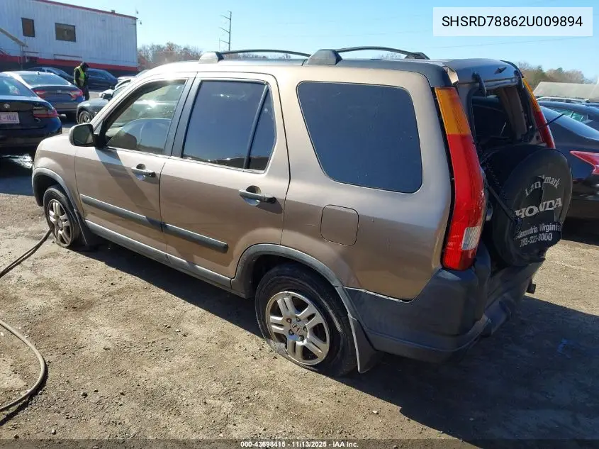 SHSRD78862U009894 2002 Honda Cr-V Ex
