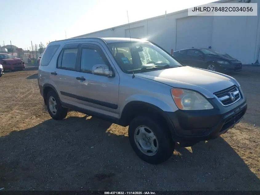 JHLRD78482C034056 2002 Honda Cr-V Lx