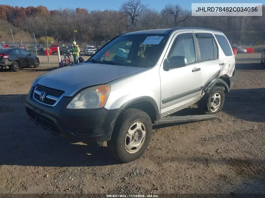 JHLRD78482C034056 2002 Honda Cr-V Lx
