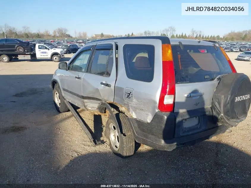 JHLRD78482C034056 2002 Honda Cr-V Lx