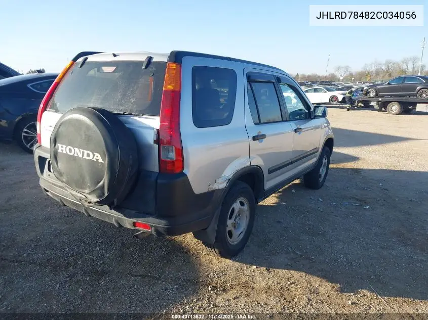 JHLRD78482C034056 2002 Honda Cr-V Lx