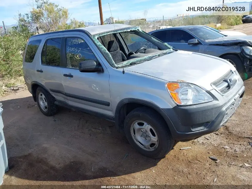 JHLRD68402C019528 2002 Honda Cr-V Lx