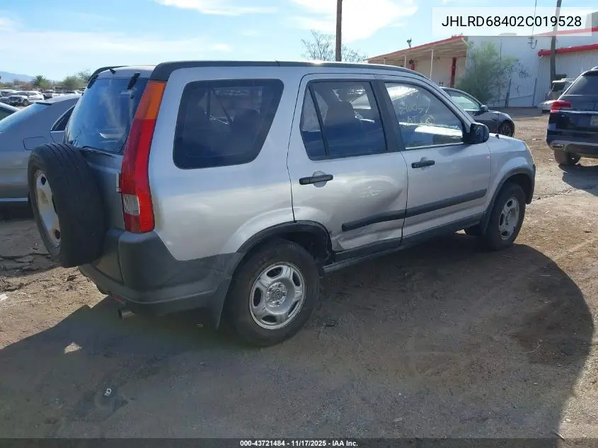 JHLRD68402C019528 2002 Honda Cr-V Lx
