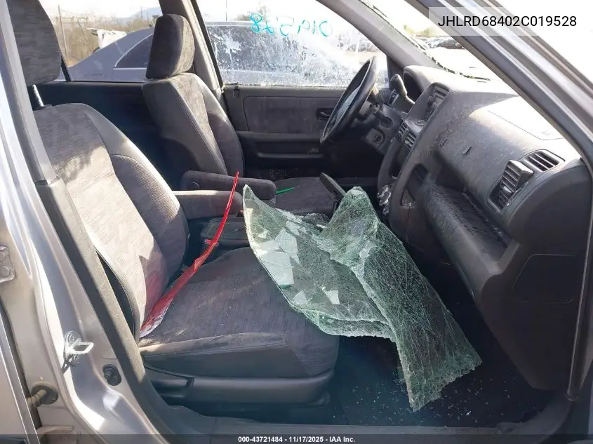JHLRD68402C019528 2002 Honda Cr-V Lx
