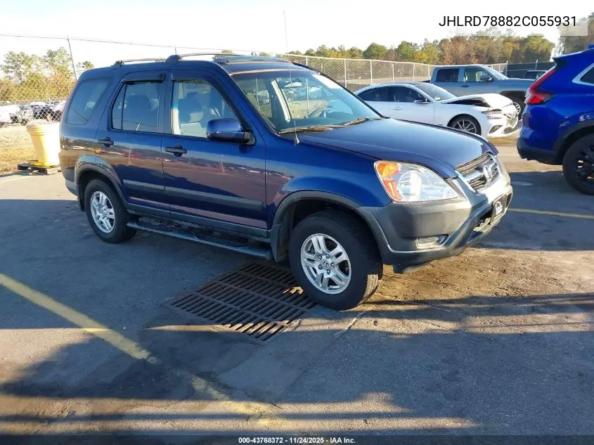 JHLRD78882C055931 2002 Honda Cr-V Ex