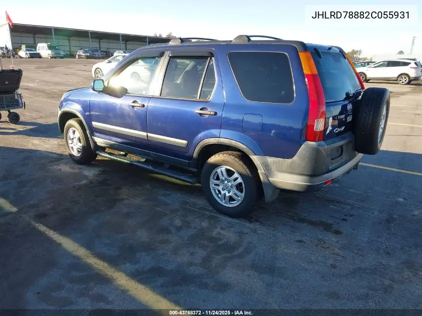 JHLRD78882C055931 2002 Honda Cr-V Ex