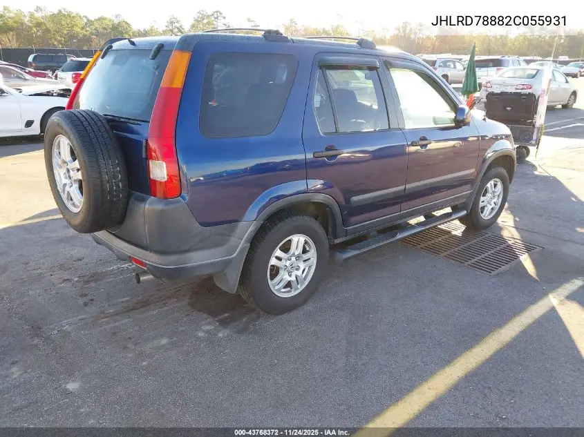 JHLRD78882C055931 2002 Honda Cr-V Ex