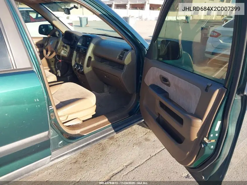 JHLRD684X2C007399 2002 Honda Cr-V Lx