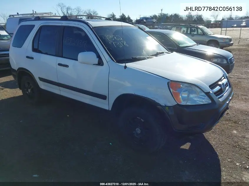 JHLRD77842C056138 2002 Honda Cr-V Ex
