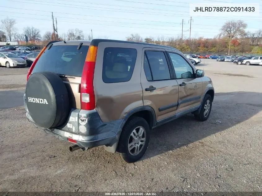 JHLRD78872C091433 2002 Honda Cr-V Ex