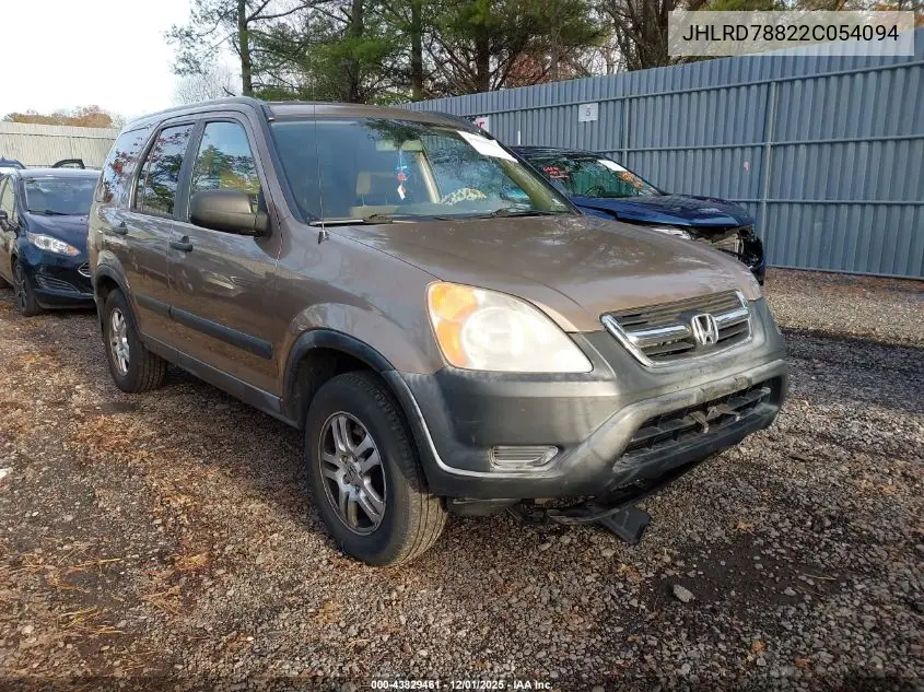 JHLRD78822C054094 2002 Honda Cr-V Ex
