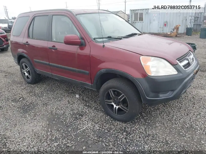 JHLRD78832C053715 2002 Honda Cr-V Ex