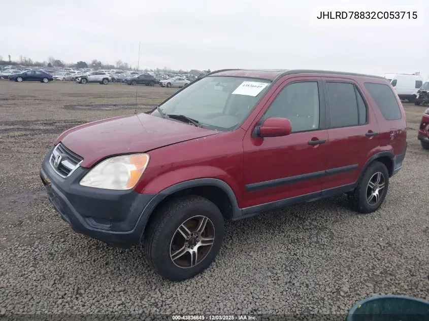 JHLRD78832C053715 2002 Honda Cr-V Ex