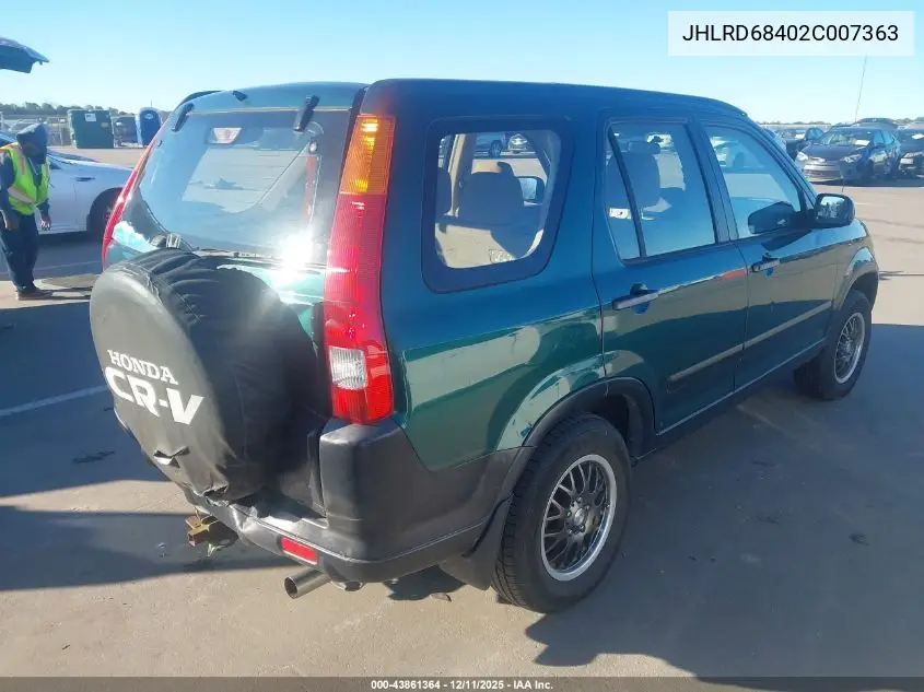 JHLRD68402C007363 2002 Honda Cr-V Lx