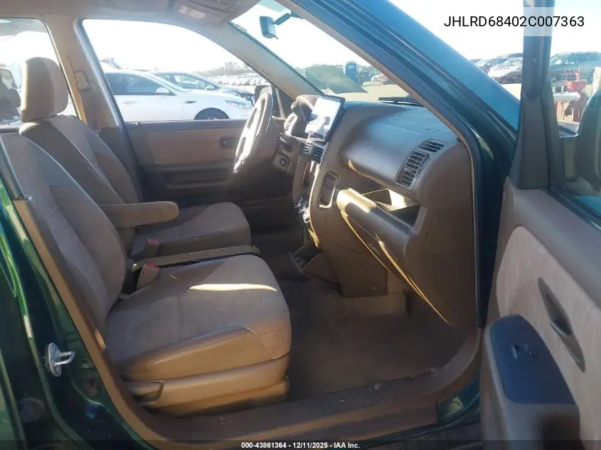 JHLRD68402C007363 2002 Honda Cr-V Lx