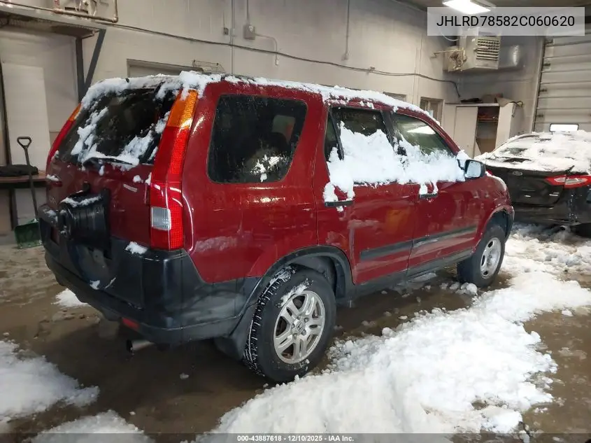 JHLRD78582C060620 2002 Honda Cr-V Lx