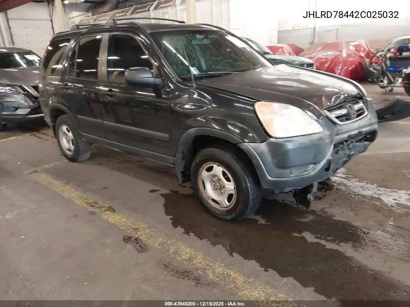 JHLRD78442C025032 2002 Honda Cr-V Lx