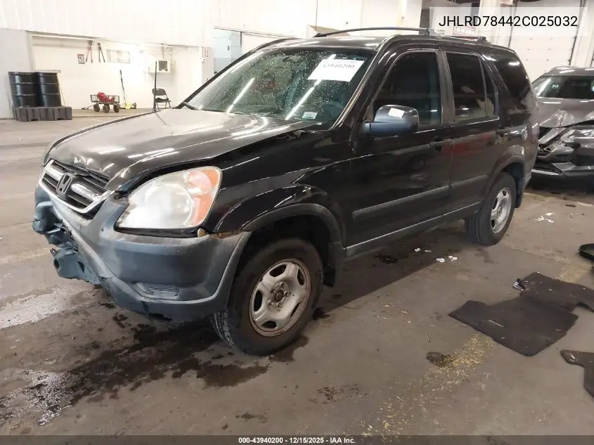 JHLRD78442C025032 2002 Honda Cr-V Lx