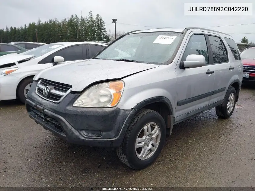 JHLRD78892C042220 2002 Honda Cr-V Ex